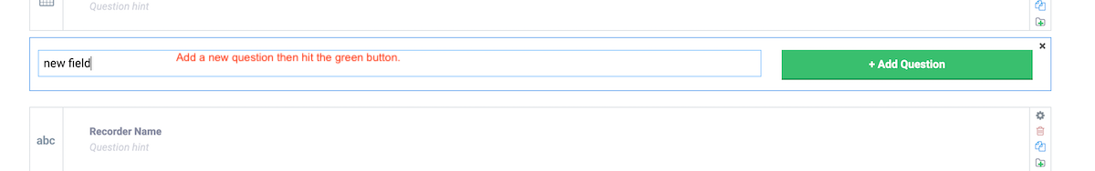 new question